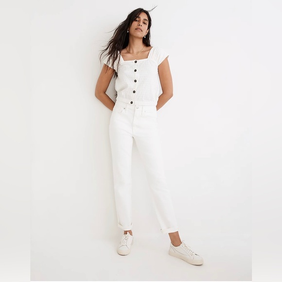Madewell The Girl Jean in Tile White Size 26 NWT - Picture 2 of 7